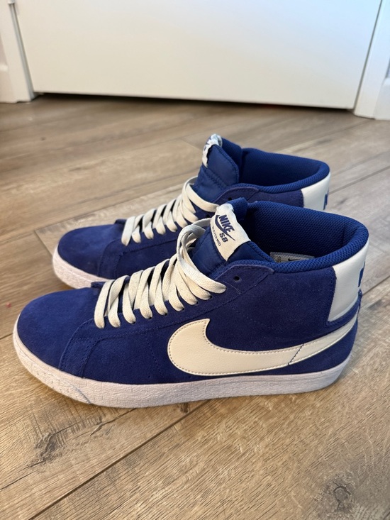 Nike Other - Nike Royal Blue and White High-Top Sneakers